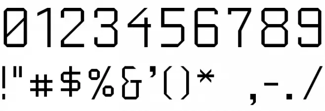 Sebastian Gothic NBP Font OTHER CHARS