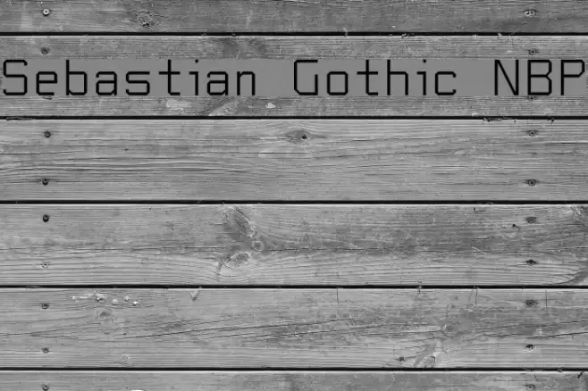 Sebastian Gothic NBP Font examples