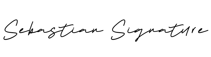 Sebastian Signature  免费字体下载