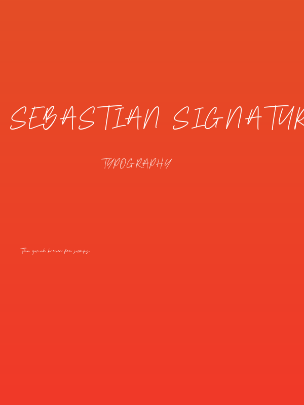 Sebastian Signature Poster