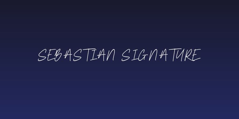 Sebastian Signature Social Header
