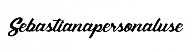 Sebastianapersonaluse  font caratteri gratis