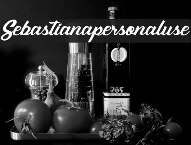 Sebastianapersonaluse Font examples