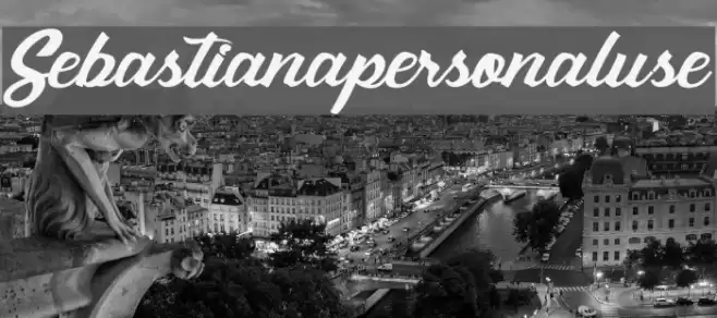 Sebastianapersonaluse Font examples
