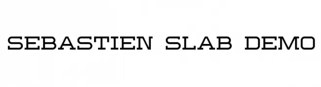 Sebastien Slab Demo  baixar fontes gratis