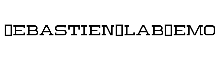Sebastien Slab Demo  font caratteri gratis