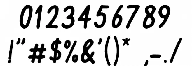 Sebatas Teman Font OTHER CHARS