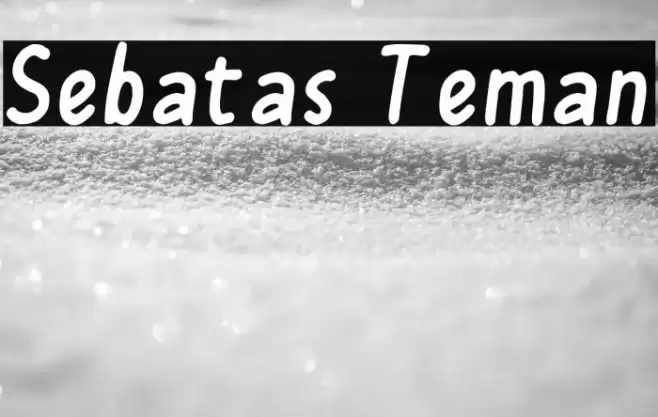 Sebatas Teman Font examples