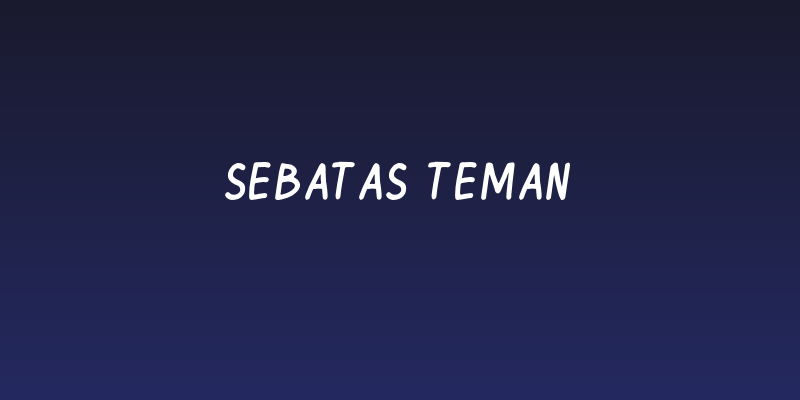 Sebatas Teman Social Header