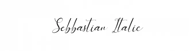 Sebbastian Italic  Frei Schriftart Herunterladen