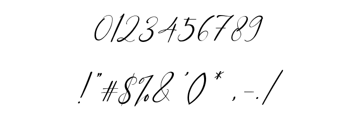 Sebbastian Italic Font OTHER CHARS