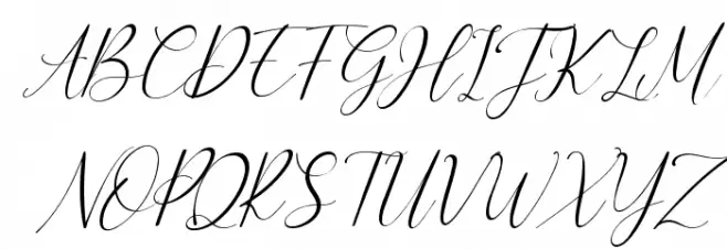 Sebbastian Italic Schriftart Groß