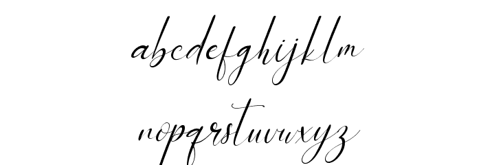 Sebbastian Italic Font LOWERCASE