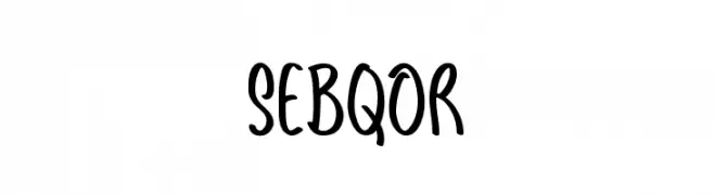 Sebqor  Frei Schriftart Herunterladen