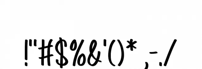 Sebqor Font OTHER CHARS