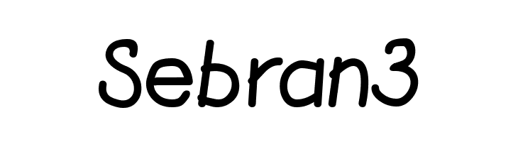 Sebran3  フリーフォントのダウンロード