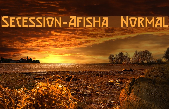 Secession-Afisha Normal Font examples