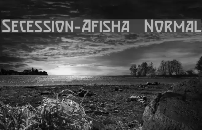 Secession-Afisha Normal Font examples