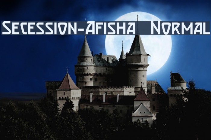 Secession-Afisha Normal Font examples