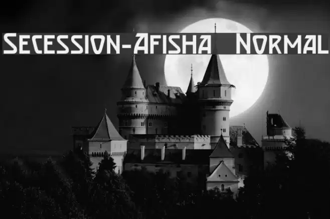 Secession-Afisha Normal Font examples
