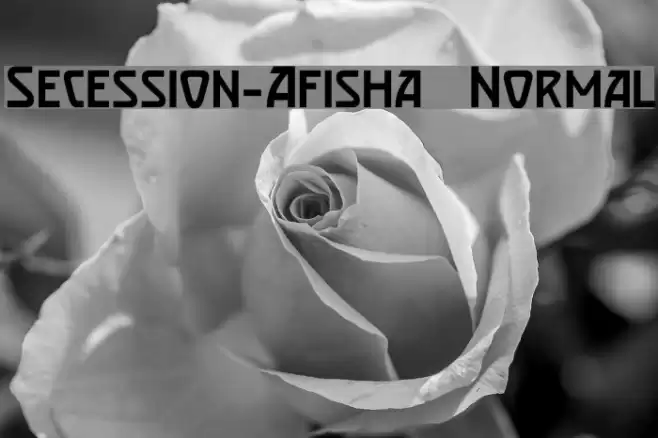 Secession-Afisha Normal Font examples