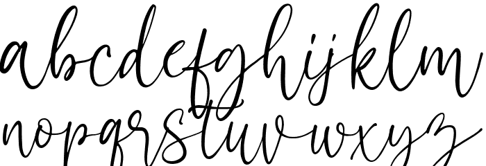 Sechillia Ruster Font LOWERCASE