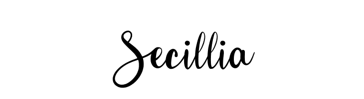 Secillia  フリーフォントのダウンロード