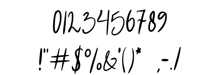 Secillia Font OTHER CHARS