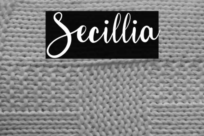 Secillia خط examples