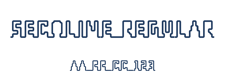 Secoline Regular Font Preview