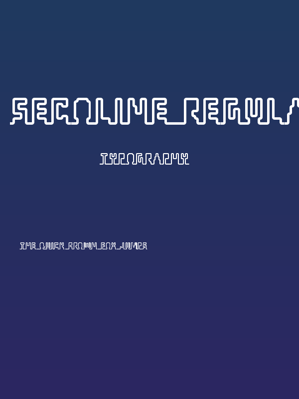 Secoline Regular Poster