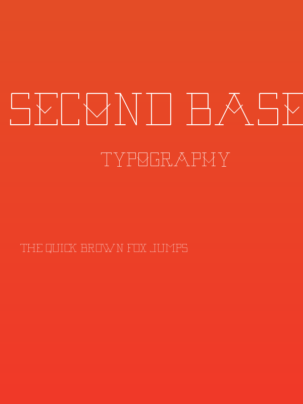 Second Base Line Regular Poster