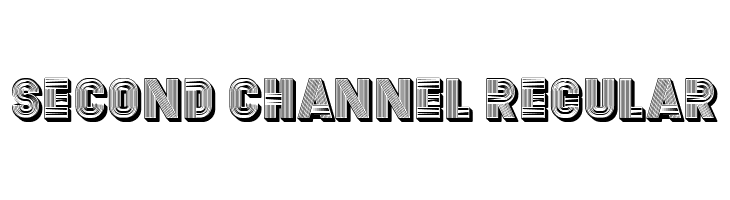Second Channel Regular  नि: शुल्क फ़ॉन्ट्स डाउनलोड
