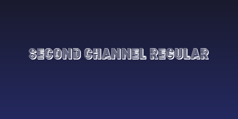 Second Channel Regular Social Header