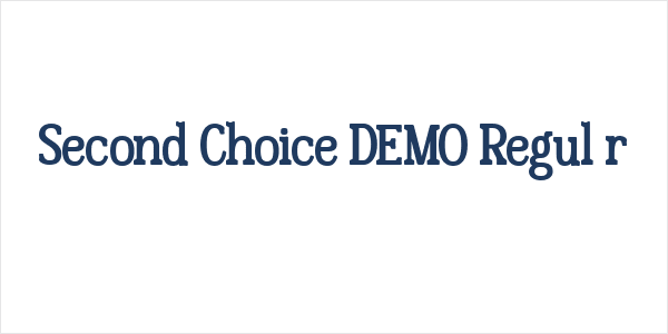 Second Choice DEMO Regular Logo