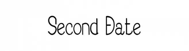 Second Date  Frei Schriftart Herunterladen