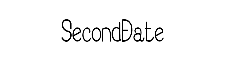 Second Date  Скачать бесплатные шрифты