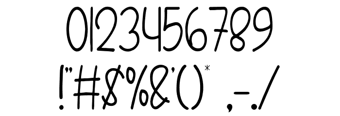 Second Date Font OTHER CHARS