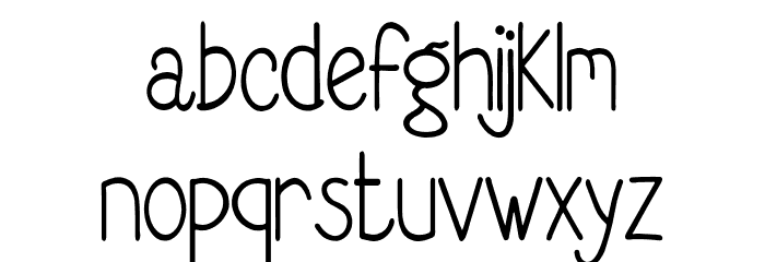 Second Date Font LOWERCASE
