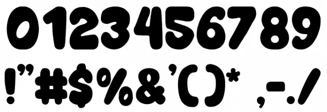 Second-Grade Font OTHER CHARS