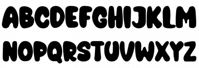 Second-Grade Schriftart Groß