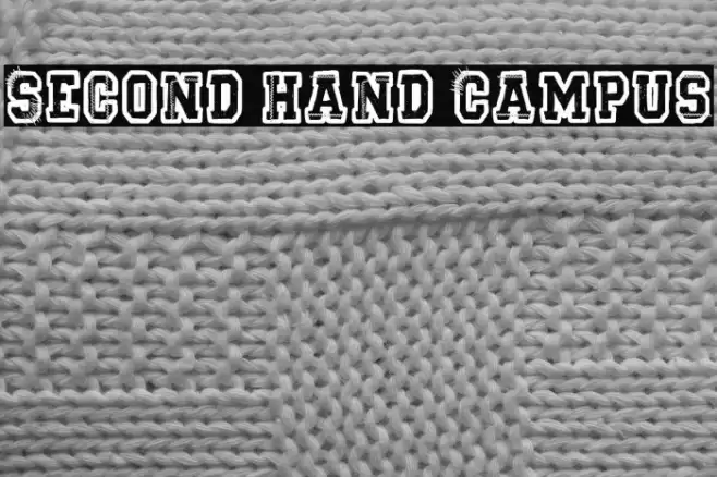 Second Hand Campus Font examples