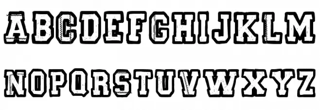 Second Hand Campus Font LOWERCASE