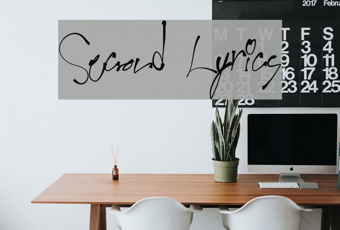 Second Lyrics Font examples