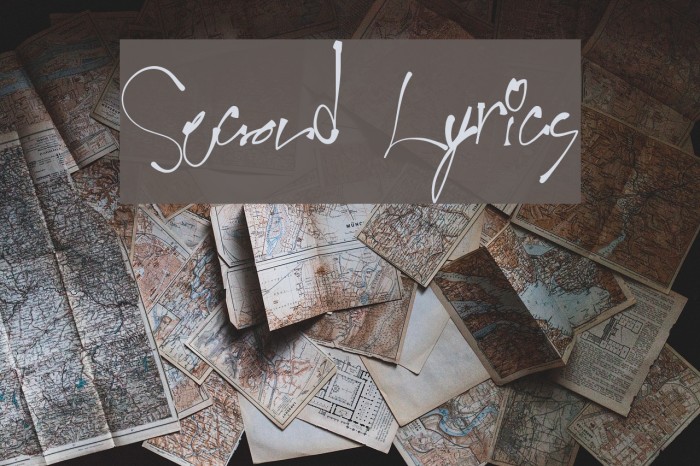 Second Lyrics Font examples