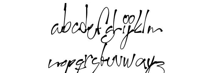 Second Lyrics Font LOWERCASE
