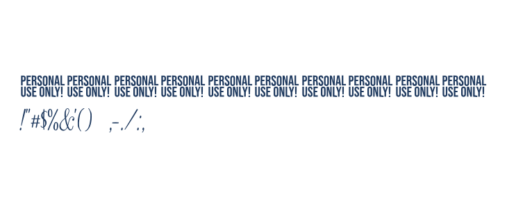 Second Mark Serif-Personal Use Regular Other Characters