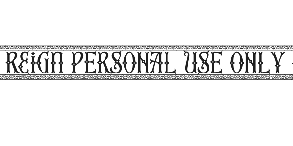 Second Reign PERSONAL USE ONLY Border Logo