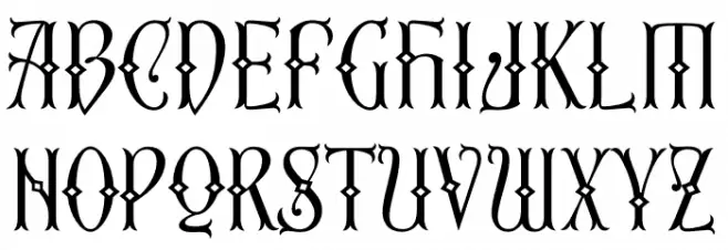 Second Reign PERSONAL USE ONLY Thin フォント 大文字