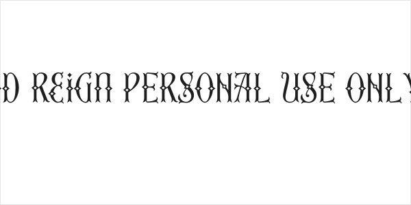 Second Reign PERSONAL USE ONLY Thin Logo